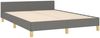vidaXL Polsterbett mit Kopfteil Stoff Dunkelgrau 140x190 cm Bild 5