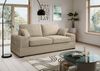 Ecksofa (B/H/T: 221x90x93 cm) in Beige Bild 3