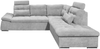 Ecksofa Medan von Ed Exciting Design Hellgrau – Modernes Sofa mit Schlaffunktion & Glow Mikrofaser Bild 3