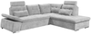 Ecksofa Medan von Ed Exciting Design Hellgrau – Modernes Sofa mit Schlaffunktion & Glow Mikrofaser Bild 2