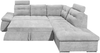 Ecksofa Medan von Ed Exciting Design Hellgrau – Modernes Sofa mit Schlaffunktion & Glow Mikrofaser Bild 4