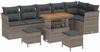 vidaXL Gartensofa-set 9 pcs Grau Poly-Rattan 3361508 Bild 2