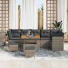 vidaXL Gartensofa-set 9 pcs Grau Poly-Rattan 3361508 Bild 3