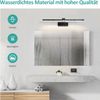 EMKE LED Spiegelleuchte Spiegellampen für das bad spiegelleuchte 40cm, 200° drehbar spiegelleuchte led badSpiegelschrank Beleuchtung 4200K Schrankleuchte (Schwarz) Bild 2