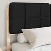 vidaXL Bettgestell mit gepolstertem Kopfteil Schwarz 160 x 200 cm 3398186 Bild 3
