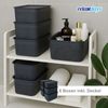 Relaxdays Aufbewahrungsbox mit Deckel 6er Set Bild 2