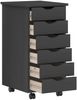 vidaXL Desk und Rolling Cabinet Set MOSS 2 pcs Grau 3438787 Bild 4