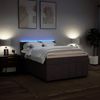 vidaXL Boxspringbett mit Matratze Dunkelbraun 140x200 cm Stoff 3289408 Bild 4