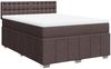 vidaXL Boxspringbett mit Matratze Dunkelbraun 140x200 cm Stoff 3289408 Bild 3