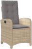 vidaXL 9-tlg. Garten-Essgruppe mit Kissen Beigemischung Poly Rattan 3212264 Bild 3