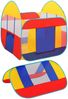 vidaXL Spielzelt mit 550 Bällen, Stoff bunt, 120 x 123 x 126 cm Bild 4