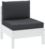 vidaXL Palettenkissen 2-tlg. Schwarz Oxford-Gewebe 361761 Bild 3