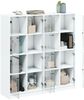 vidaXL Bücherschrank mit Türen Weiß 136x37x142 cm Holzwerkstoff 3206517 Bild 4