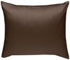 Bettwaesche-mit-Stil Mako-Satin / Baumwollsatin Bettwäsche uni / einfarbig dunkelbraun Kissenbezug 40x40 cm Bild 4