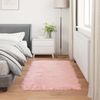 vidaXL Teppich aus Kunstschaffell TAFALLA Rosa 80 x 150 cm Polyester 42021544 Bild 4