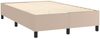 vidaXL Polsterbett Cappuccino-Braun 120x200 cm Kunstleder [3121040] Bild 4
