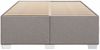 Bettgestell ohne Matratze, ohne Kopfteil, Stoff, Taupe, 140x190 cm Bild 4