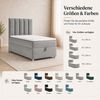 Best for Home Boxspringbett mit Bettkasten Trinity K-10 SINGLE Bonell-Matratze inkl. 7 cm Topper (Einzelbett, Polsterbett mit gepolstertes Kopfteil, Jugendbett, Kinderbett versch. Größen, 70x200 80x200 90x200 100x200 cm), Handwerksqualität, TOP Preis-L... Bild 3