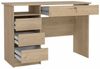 Dmora Schreibtisch Franklin, Mehrzweckschreibtisch, Bürotisch für PC, Eckschreibtisch, 109x49 h76 cm, Eiche Bild 4