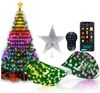 VIVIHEYDAY LED-Lichterkette Weihnachtsbaum mit Topper Stern,400 LEDs Weihnachtsbaum, Lichterkette 20 Stränge, Timer, Weihnachtsbeleuchtung für Weihnachten Bild 5