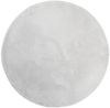 vidaXL Teppich HUARTE Kurzflor Weich und Waschbar Grau Ø 160 cm 375087 Bild 2