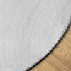 vidaXL Teppich HUARTE Kurzflor Weich und Waschbar Grau Ø 160 cm 375087 Bild 4