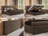 CORIVO CLASSIC Polsterbett mit Bettkasten & Stauraum, Doppelbett, inkl. Lattenrost, Metall-Hebeautomat mit Gasdruckfedern, mit Multipocket Matratze - Braun Velvet - ELORI LUX Bild 2