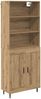 vidaXL Highboard Artisan-Eiche 69,5 x 34 x 180 cm 3416005 Bild 2