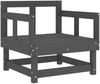 vidaXL Gartenstühle 2 Stk. Grau Massivholz Kiefer 825389 Bild 3
