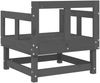 vidaXL Gartenstühle 2 Stk. Grau Massivholz Kiefer 825389 Bild 5