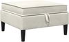vidaXL Sofa-Hocker mit Stauraum Creme Samt 42027140 Bild 2