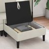 vidaXL Sofa-Hocker mit Stauraum Creme Samt 42027140 Bild 3