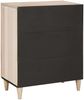 vidaXL Sideboard mit Regal Weiß 60 x 33 x 75 cm massives Mangoholz 4018118 Bild 4