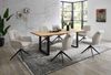 Armlehnstuhl >Enja< (2er Set) drehbar, beige, schwarz - 64x92x65 (BxHxT) Bild 3