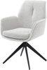 Armlehnstuhl >Enja< (2er Set) drehbar, beige, schwarz - 64x92x65 (BxHxT) Bild 2
