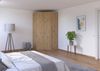 Rauch Möbel Lagoa, Kleiderschrank, Eckschrank, Garderobe für Schlafzimmer, Kinderzimmer, Jugendzimmer 4-türig, Farbe Eiche Artisan, Holz, Breite 166 Bild 2