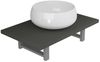 vidaXL 2-tlg. Badmöbel-Set Keramik Grau [279334] Bild 2