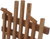 MCA Garderobenset HWC-P57, Garderobenpaneel Sitzbank Schuhablage, Massiv-Holz Eiche Bild 5
