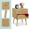 Nachttisch im Rattan-Design 2 Schubladen 10050453_303 Bild 5