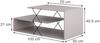 Couchtisch Nario Cashmere 100 x 50 cm Vicco Bild 2