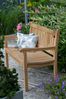 deVries Gartenbank "FLORENCE" aus Teakholz (B-Grade) ergonomische Rückenlehne Sitzbreite 130 cm Größ Bild 2