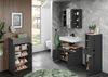 Kadima Design Kratzfeste Kommode in Navarra-Eiche mit Schublade, 60x34x98 - "Avis" Serie für Bad. Farbe: Anthrazit-Beige Bild 5