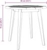 vidaXL Gartentisch Ø85x75 cm Massivholz Akazie 310299 Bild 5