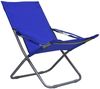 vidaXL Klappbare Strandstühle 2 Stk. Stoff Blau 47902 Bild 3