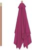 vidaXL Sonnenschirm mit Holz-Mast 150x200 cm Bordeauxrot 44537 Bild 5