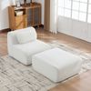 YakoHome Modulsofa Elfenbein 79 x 177 x 71 cm – Matratzenkomfort, kuscheliges Chenille, kein Aufbau nötig, haustierfreundlich Bild 2