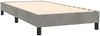 vidaXL Boxspringbett mit Matratze & LED Hellgrau 100x200 cm Samt 3134627 Bild 5