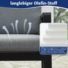 MeXo Gartenlounge-Set Alu Gartenmöbel-Sets Gartenstuhl, (6-tlg, 6 Esszimmerstühle, 60x 68x 85 cm, 12 Auflagen, bis zu 140 kg belastbar), wetterfest Gartengarnitur Set Bild 2