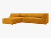 Micadoni 4-Sitzer Modular Sofa Ruby Links Kord Scala Gelb Bild 2