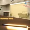 Sunicol LED Unterbauleuchte Sensor-Schalter, Farbe veränderbar, für Schrank Bad-Beleuchtung, Warmes Weiß, USB Bild 4